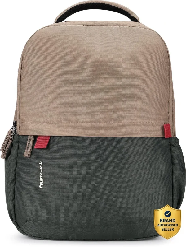 Fastrack Small 20 L Beige Unisex Laptop Backpack with 15 Inch Laptop Sleeve