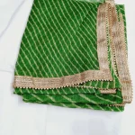 Mayra Creations Kota Doria Solid Green Dupatta for Women